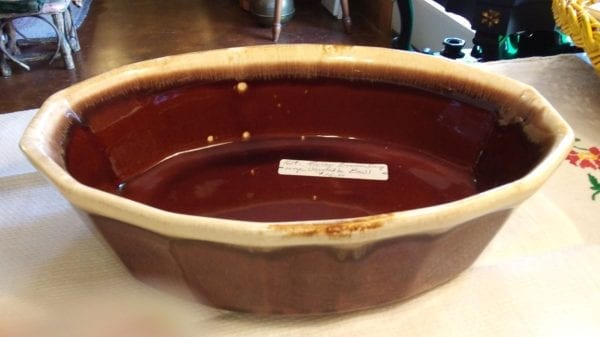 McCoy Brown Drip Large Serving Bowl - Image 3
