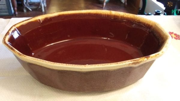 McCoy Brown Drip Serving Bowl Large