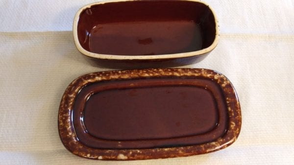 McCoy Brown Drip Butter Dish - Image 4