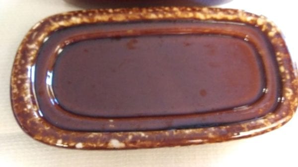 McCoy Brown Drip Butter Dish - Image 5