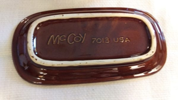 McCoy Brown Drip Butter Dish - Image 7