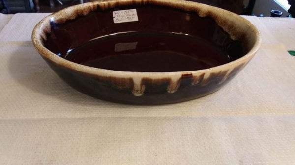 York Pottery Brown Drip Gourmet Dish - Image 3