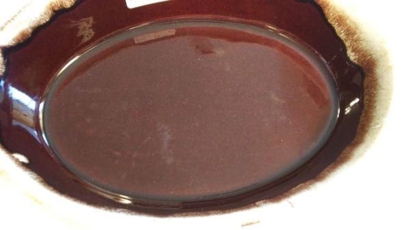 York Pottery Brown Drip Gourmet Dish - Image 4