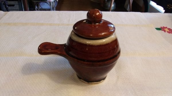 Brown Drip Syrup Jar w/Lid - Image 3