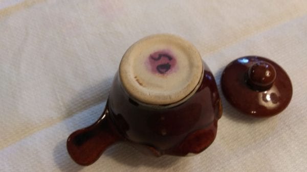 Brown Drip Syrup Jar w/Lid - Image 5