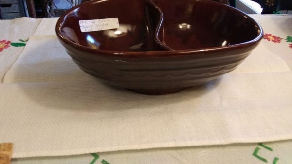 Marcrest Brown Large Divided Serving Bowl - Image 3