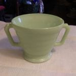 Moderntone Platonite Green Sugar Bowl