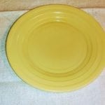 Moderntone Platonite Yellow Sherbet Plate