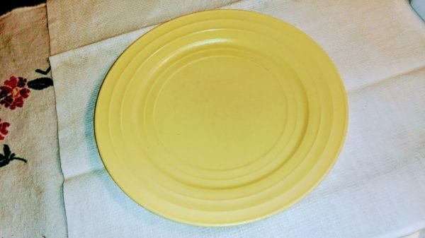 Moderntone Platonite Yellow Dinner Plate