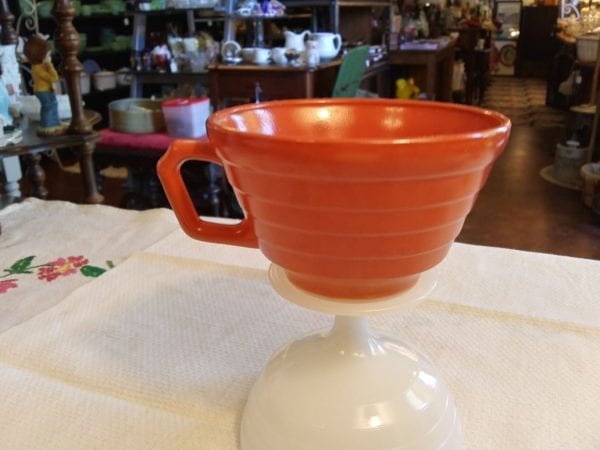Hazel Atlas Moderntone Rust/Red Cup