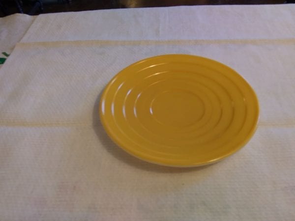 Hazel Atlas Moderntone Dark Yellow Saucer