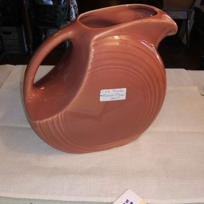 Large Fiesta Rose Disc Pitcher