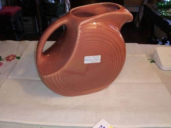 Large Fiesta Rose Disc Pitcher
