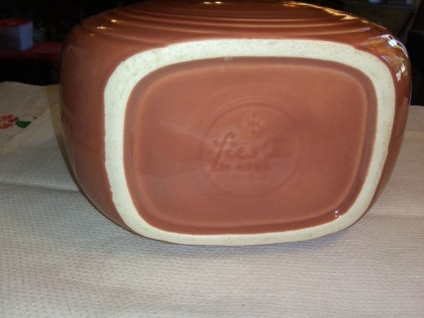 Large Fiesta Rose Disc Pitcher - Image 3