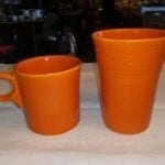 Fiesta Orange Tumbler and Mug