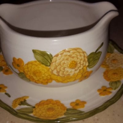 Metlox Poppytrail Zennia Gravy Boat