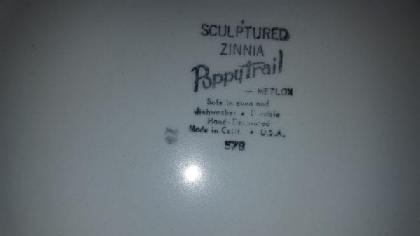 Metlox Poppytrail Zennia Large Platter - Image 2