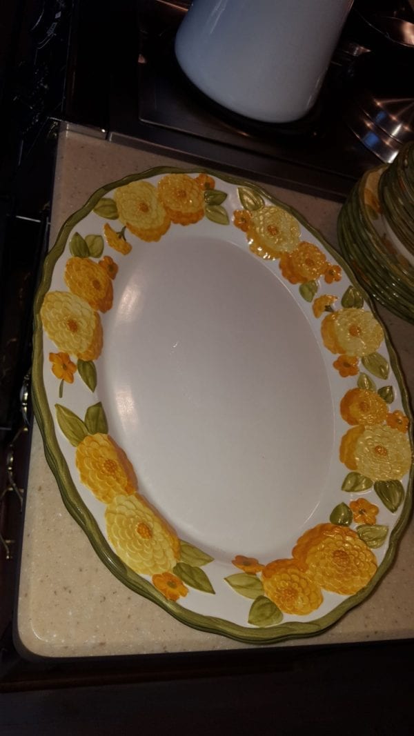 Metlox Poppytrail Zennia Large Platter