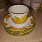Metlox Poppytrail Zennia Cups and Saucer