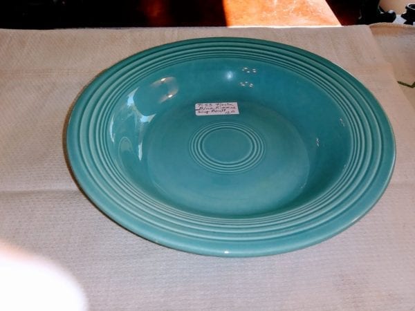 Fiesta Blue Rimmed Soup Bowl - Image 2