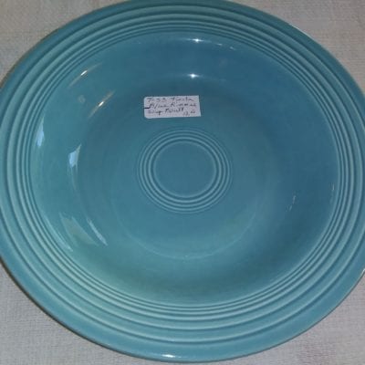 Fiesta Blue Rimmed Soup Bowl