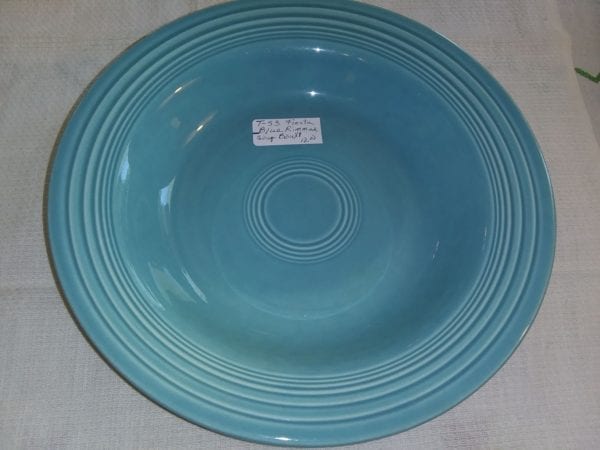 Fiesta Blue Rimmed Soup Bowl