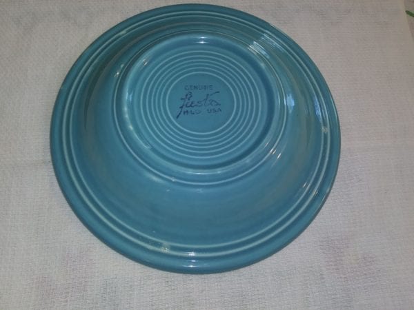Fiesta Blue Rimmed Soup Bowl - Image 3