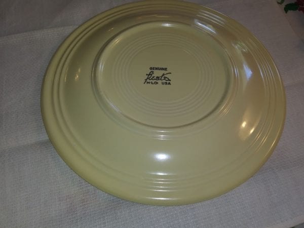 Fiesta Pale Yellow Dinner Plate - Image 2