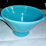 Fiesta Turquoise Blue Sugar Bowl