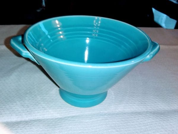 Fiesta Turquoise Blue Sugar Bowl