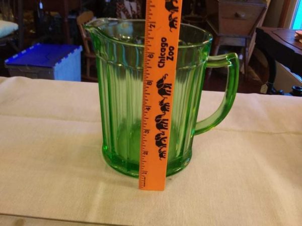 Green Depression Milk Pitcher - Image 3