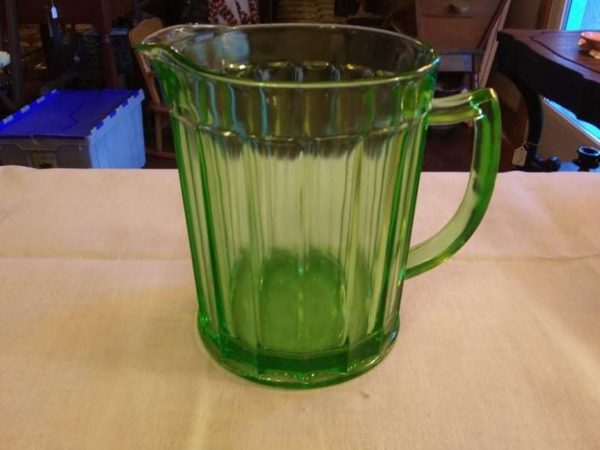 Green Depression Milk Pitcher