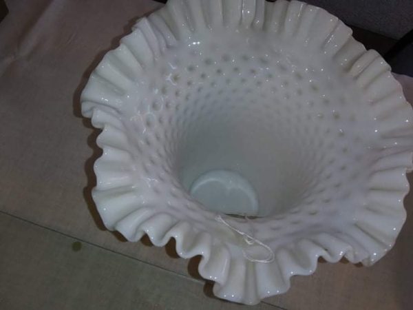 Milk Glass Hobnail Vase - Image 2