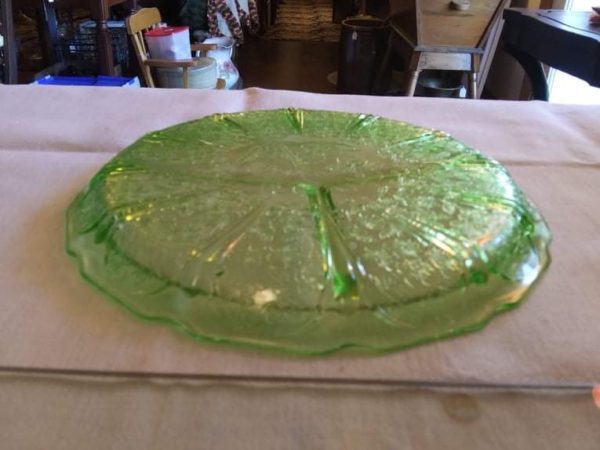 Green Depression Divided Plate - Image 2