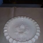 Milk Glass Fenton Pipe Ashtray