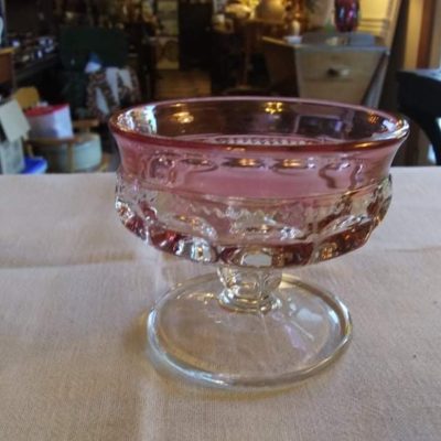 Tiffin Glass Kings Crown Sundae Bowl