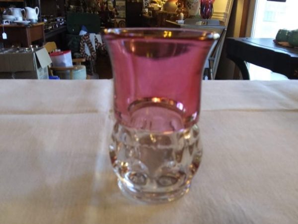 Tiffin Glass Kings Crown 8 1/2oz Glass