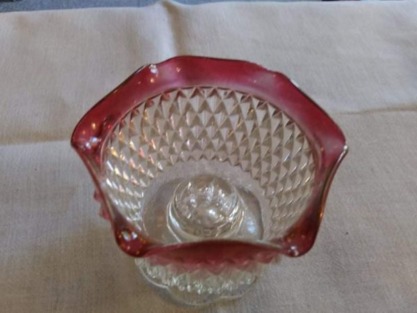 Indiana Glass Diamond Point Candle Stick - Image 2