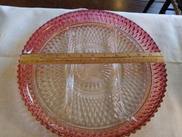 Indiana Glass Diamond Point Relish Tray - Image 3