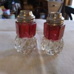 Indiana Glass Diamond Point Salt and Pepper Shakers
