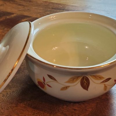 Autumn Leaf Onion Soup Bowl