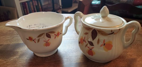 Autumn Leaf Sugar and Creamer Set
