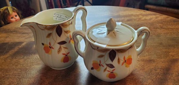 Autumn Leaf Sugar and Creamer Set