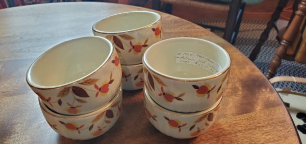 Autumn Leaf Custard Cups Set of 6