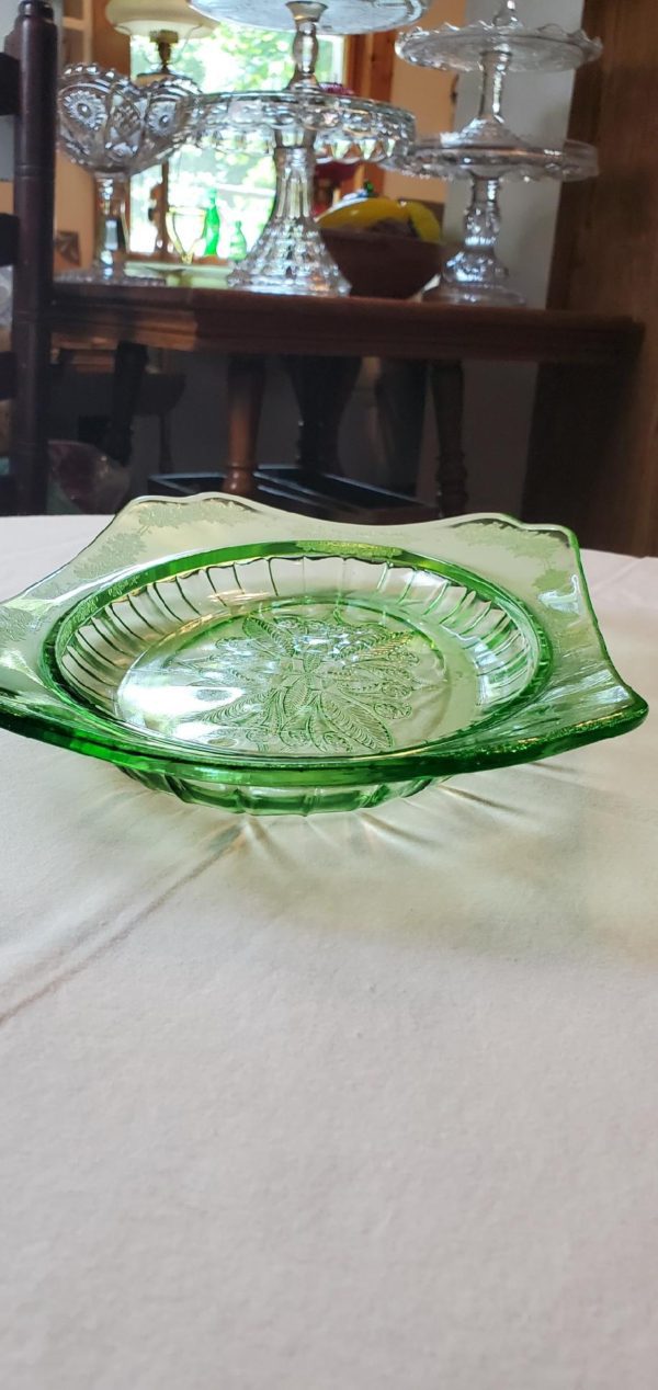 Green Depression Platter - Image 3