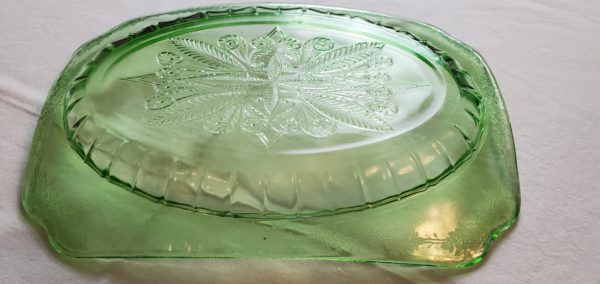 Green Depression Platter - Image 5