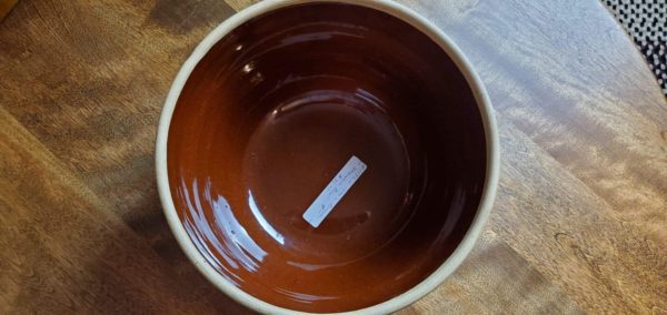 Brown 9" Stoneware Bowl - Image 2