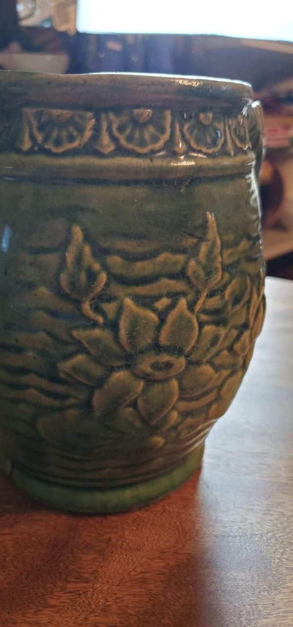 McCoy Green "Water Lilies" Pitcher - Image 5