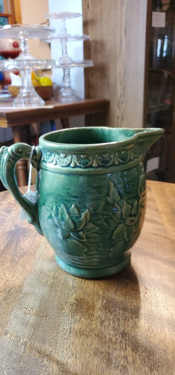 McCoy Green "Water Lilies" Pitcher - Image 2