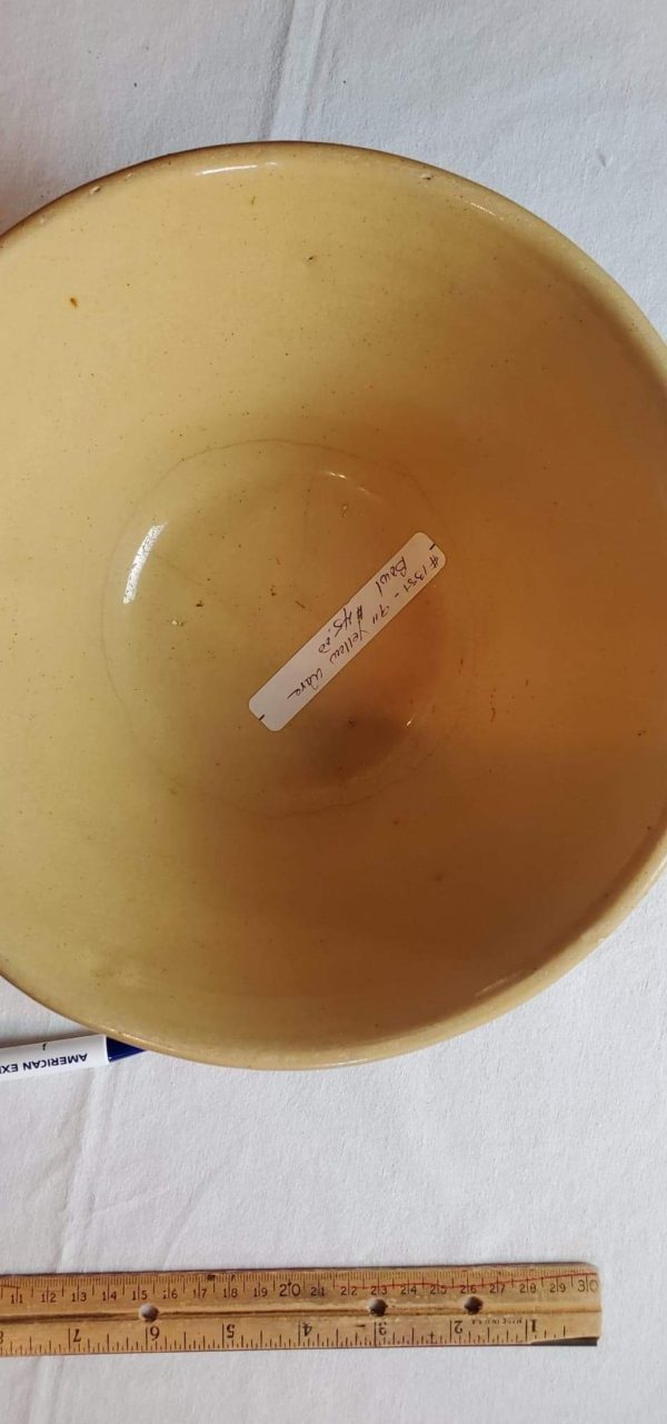 9" Yellow Ware Bowl - Image 2